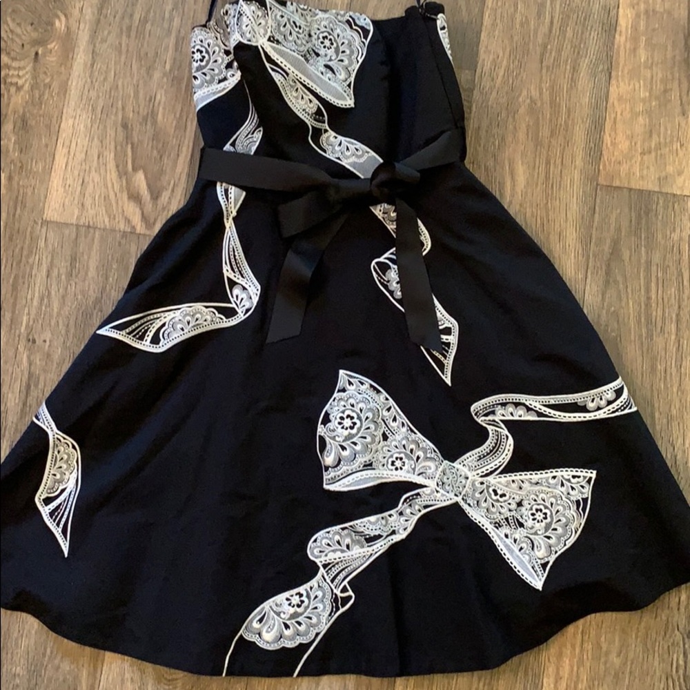 Black and white dress